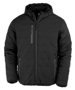 Recycled compass padded winter jacket Black/Black