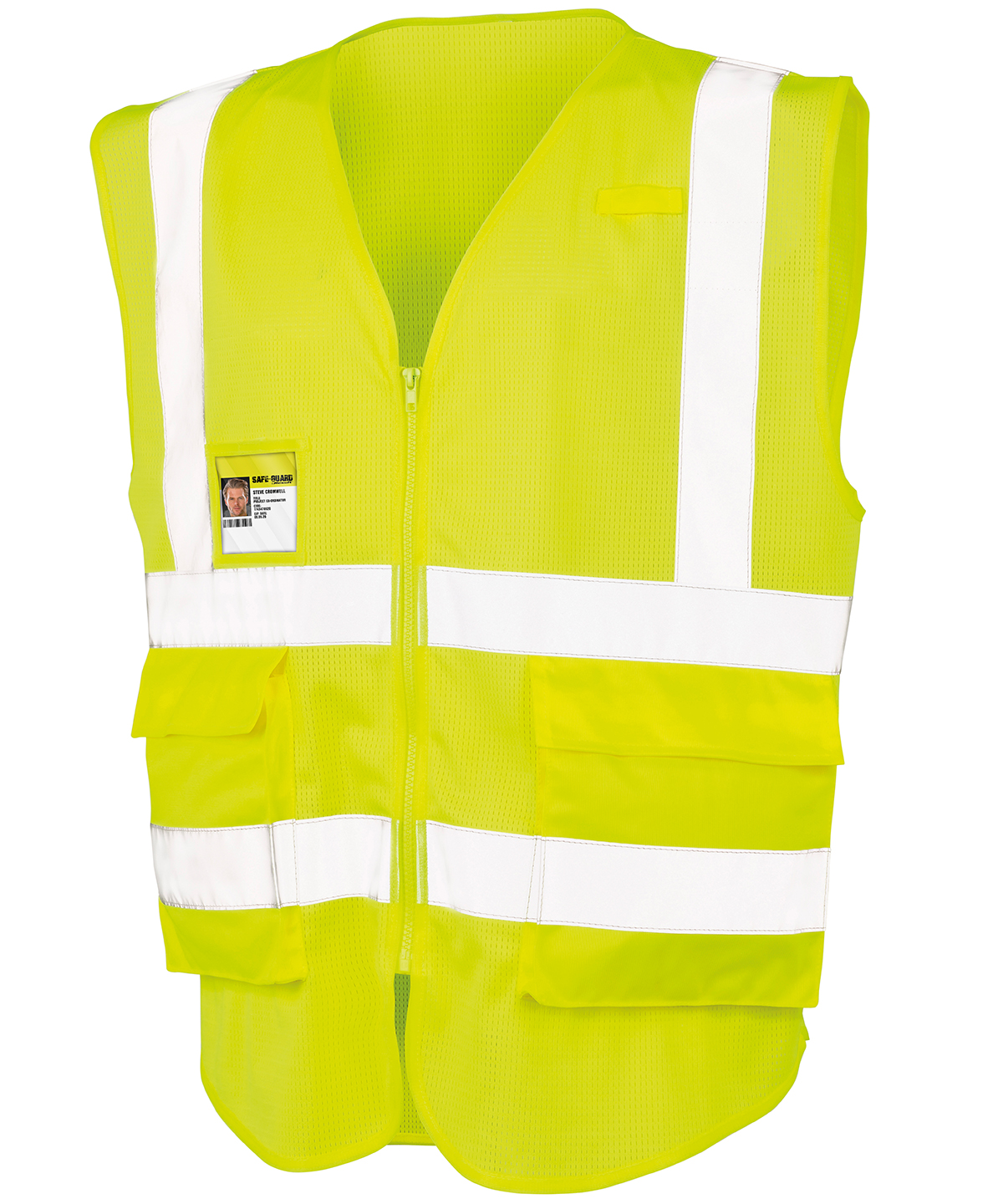Executive cool mesh safety vest Fluorescent Yellow