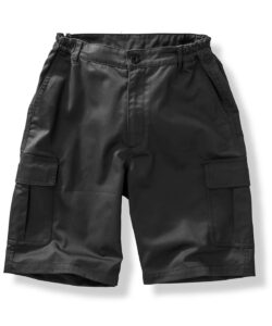 Recycled work-guard utility shorts Black