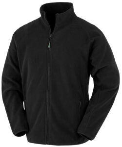 Recycled fleece polarthermic jacket Black