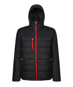 Navigate thermal hooded jacket Black/Classic Red