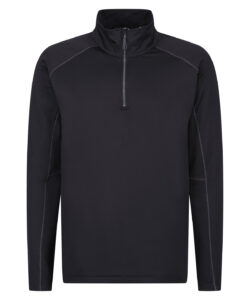 Core stretch half-zip mid-layer Black