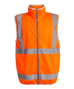 Pro hi-vis full-zip gilet Orange