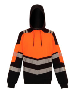 Hi-Vis X-Pro Hoodie (Class 2) Black/Orange