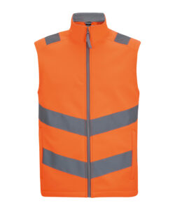 Hi-vis Pro contract Ablaze softshell bodywarmer Orange