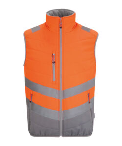 Hi-vis two-tone thermal bodywarmer Orange