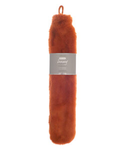 Super luxury faux fur long hot water bottle and cover Bronze
