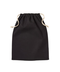Organic cotton stuff bag Black