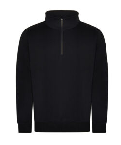 Pro ¼-neck zip sweatshirt Black