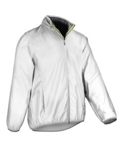 Luxe reflective hi-vis jacket Neon White