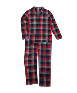 Men's tartan lounge Set Red/Navy Check