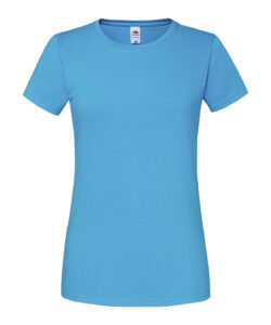 Women's Iconic 195 ringspun premium t-shirt Azure Blue