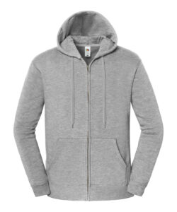 Iconic premium hooded sweat jacket Athletic Heather