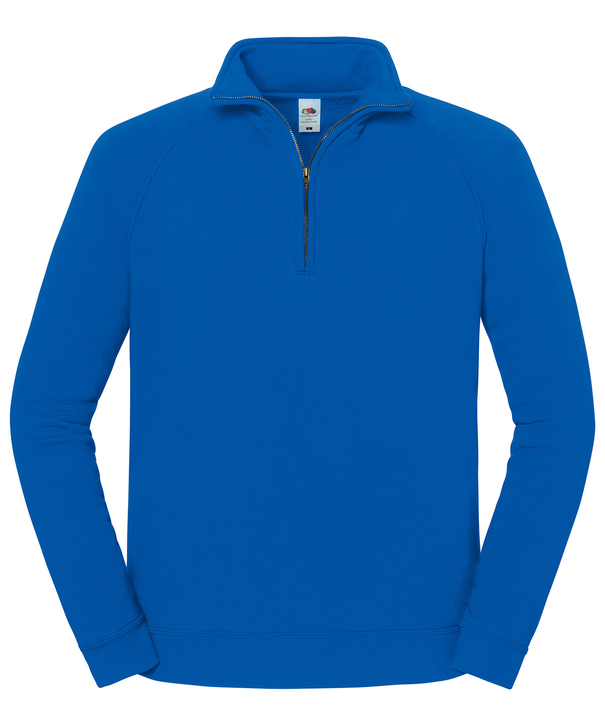 Iconic premium zip-neck sweat Royal Blue