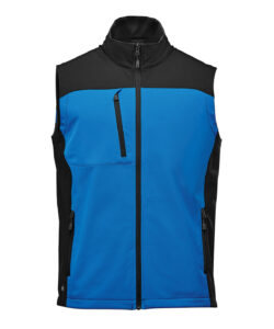 Cascades softshell vest Azure Blue/Black