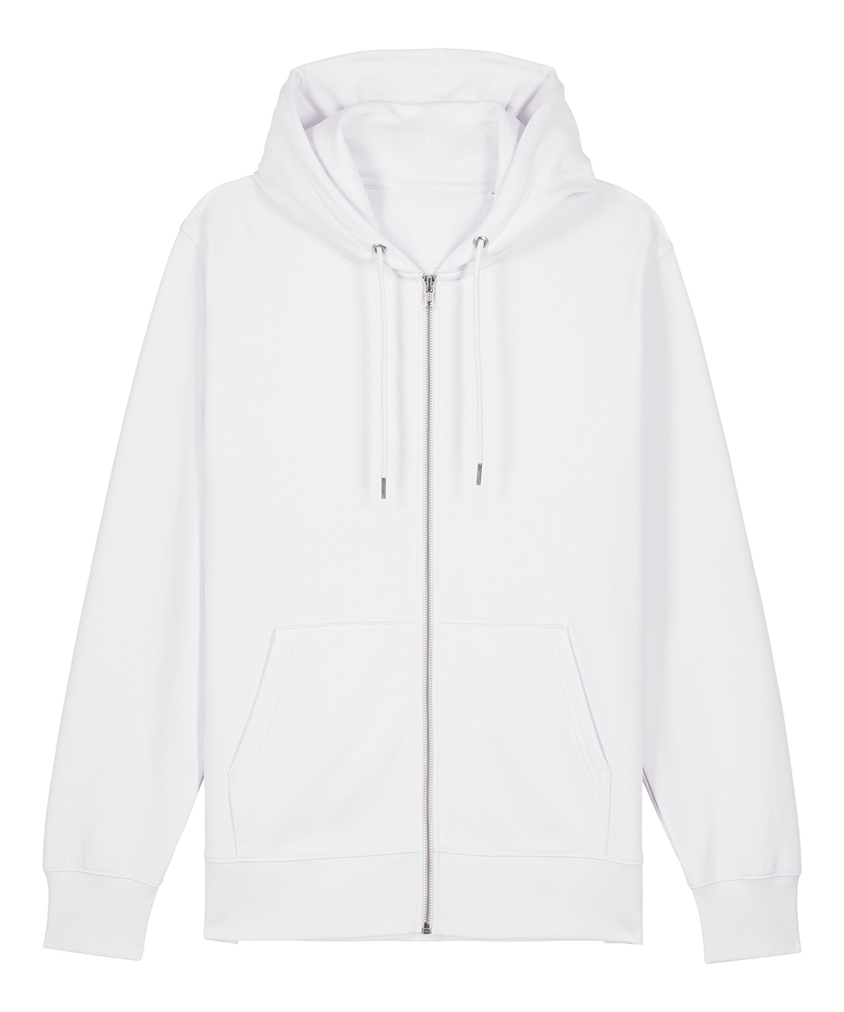 Unisex Cultivator 2.0 iconic zip-thru hoodie sweatshirt (STSU179) White