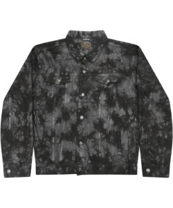 Tie-dye denim jacket Crystal Black