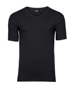 Stretch v-neck tee (401) Black