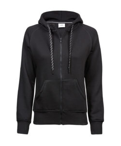 Women’s fashion full-zip hoodie (5436) Black