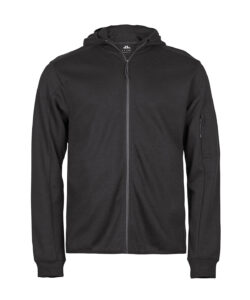 Athletic hooded full-zip sweatshirt (5706) Black