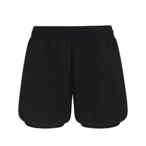 Women’s double-layer sports shorts Black/Black