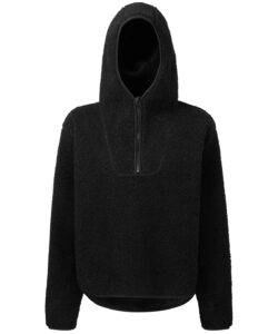 Women's TriDri® sherpa ¼ zip hoodie Black