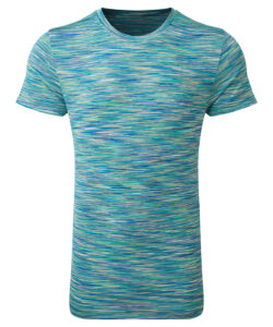 Tridri® space dye performance t-shirt Green/Blue
