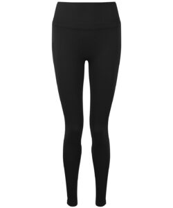 Women's TriDri® ribbed seamless multi-sport leggings Black