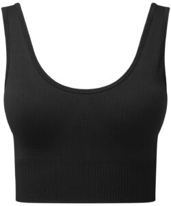 Tridri® ribbed seamless multi-sport bra Black