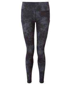 Women's TriDri® recycled performance full-length leggings Acid Wash