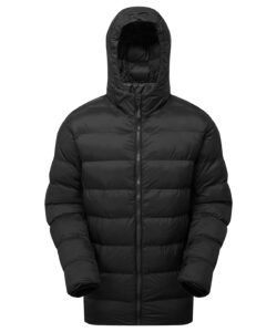  Solitude recycled hooded jacket Black