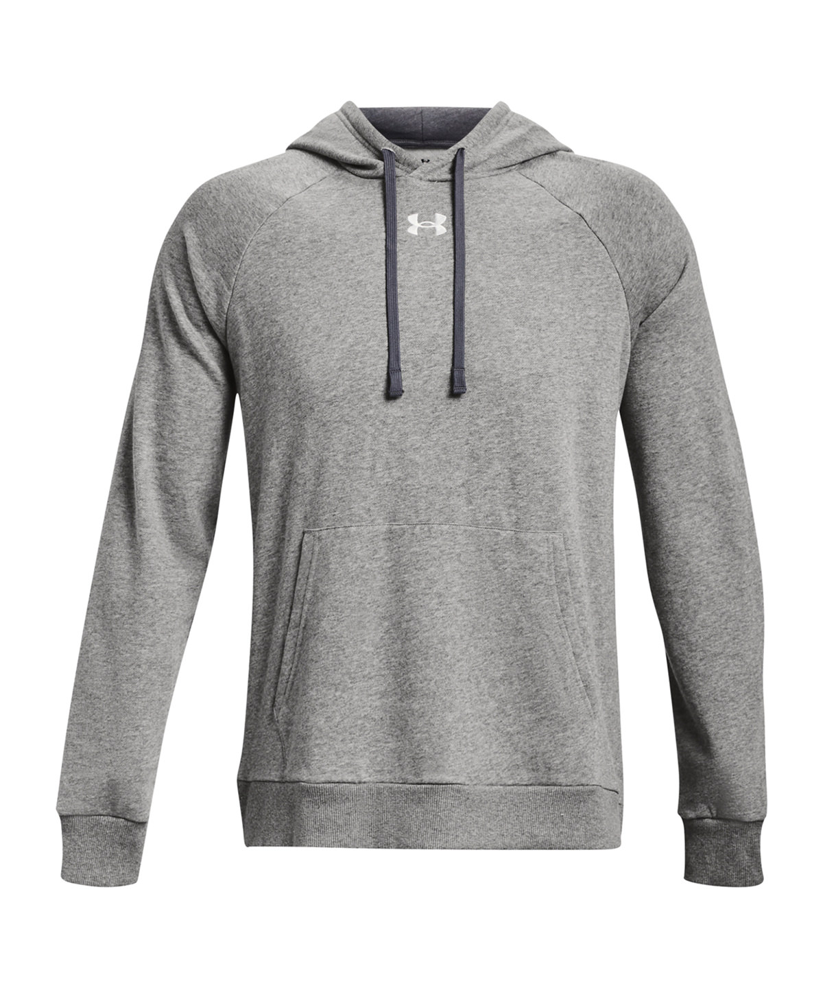UA Rival fleece hoodie Castlerock Light Heather