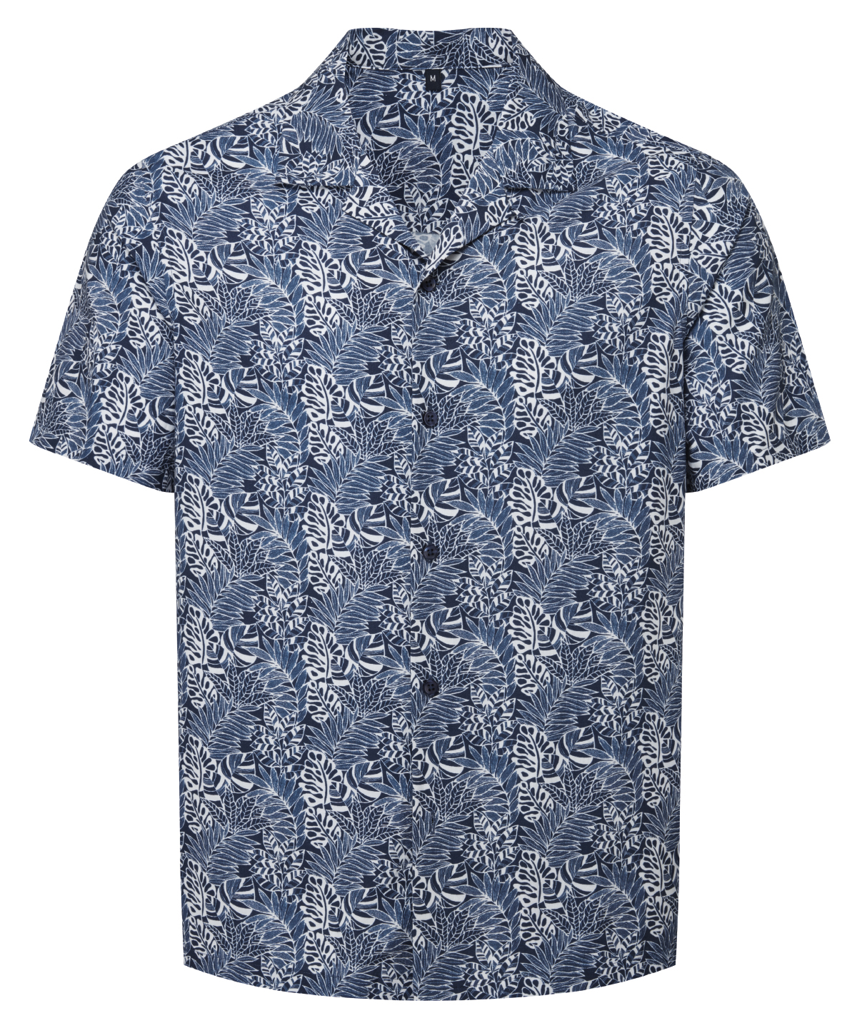 Men's shirt White/Navy Leaf
