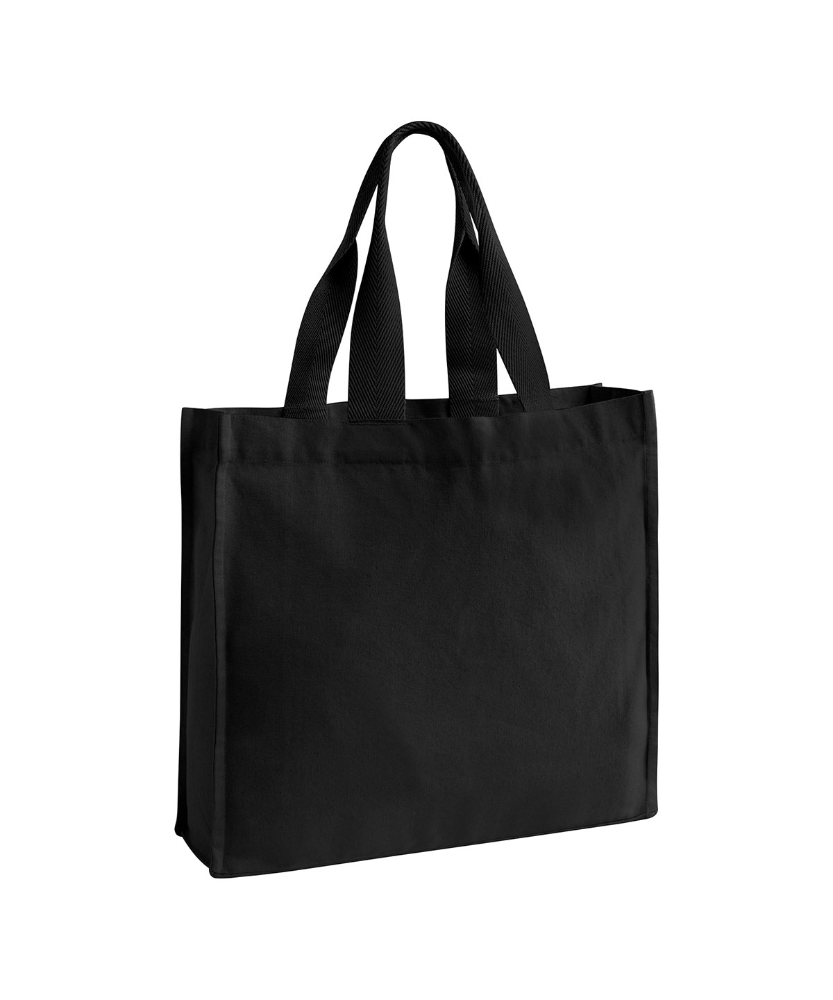 Chevron handle shopper Black