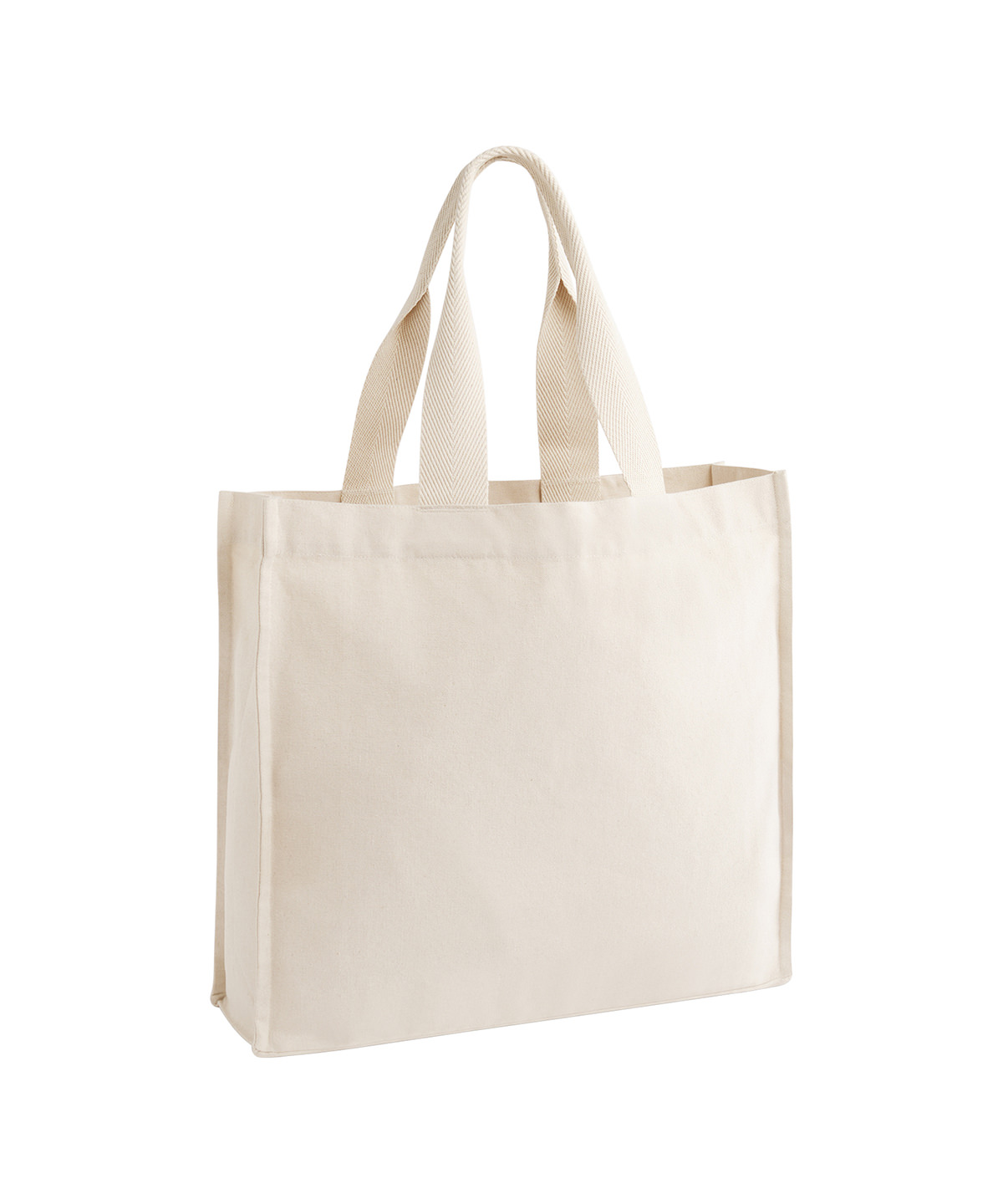 Chevron handle shopper Natural