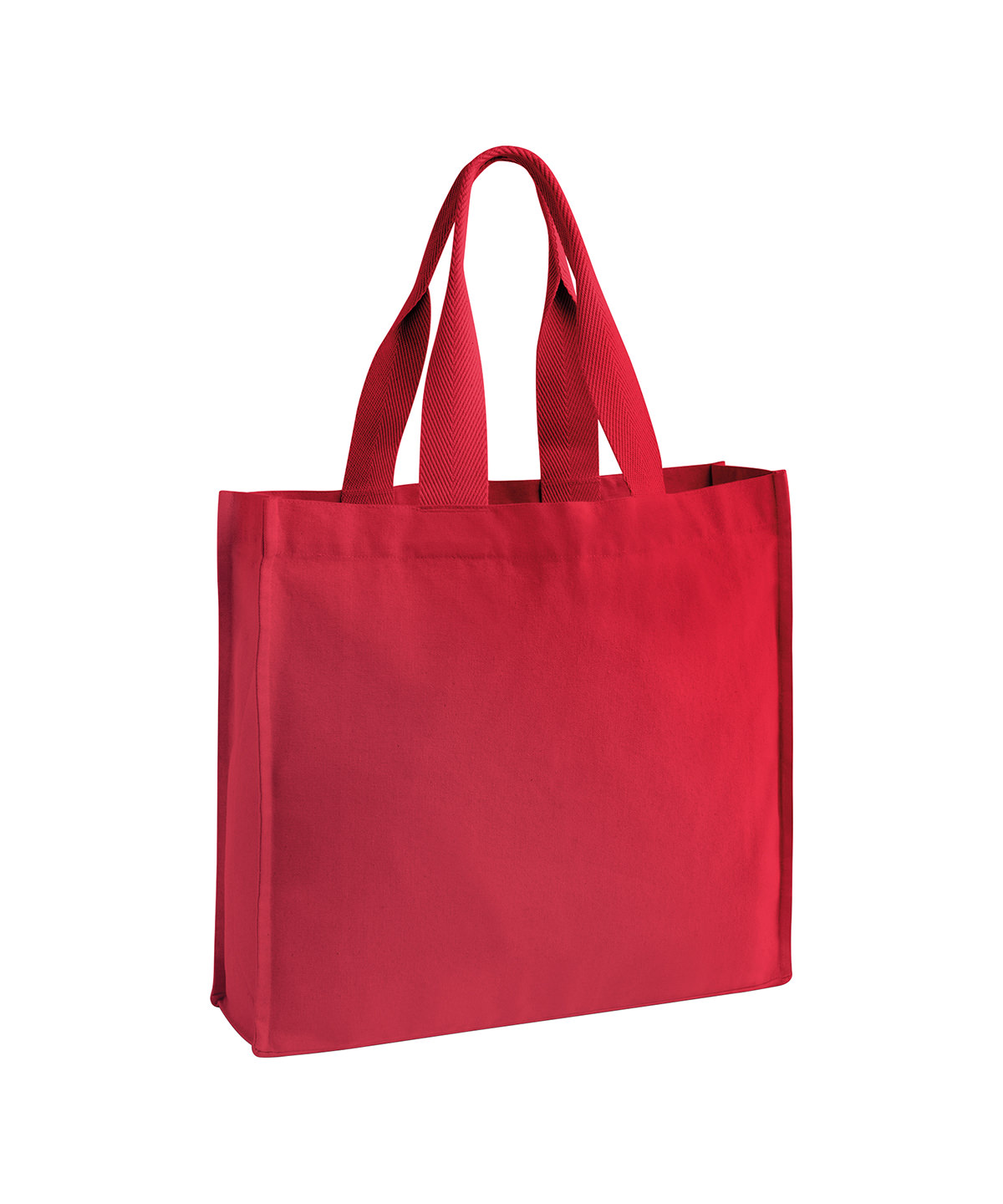Chevron handle shopper Scarlet Red