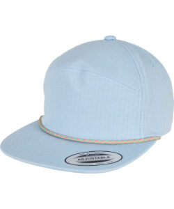 Colour braid jockey cap (7005CB) Light Blue