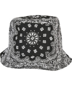 Bandana print bucket hat (5003BP) Black