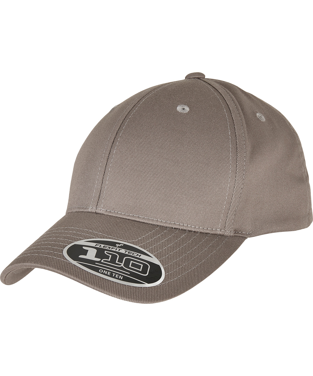 Flexfit 110 curved visor snapback Grey