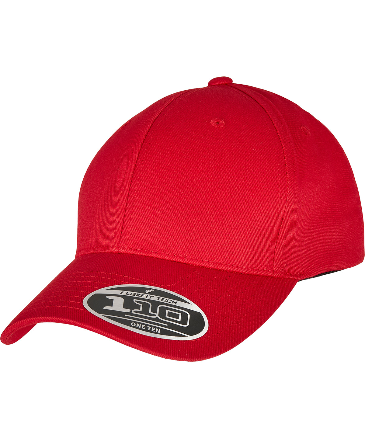 Flexfit 110 curved visor snapback Red