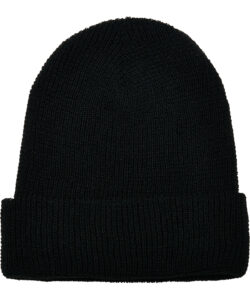 Recycled yarn waffle knit beanie (1505RY) Black